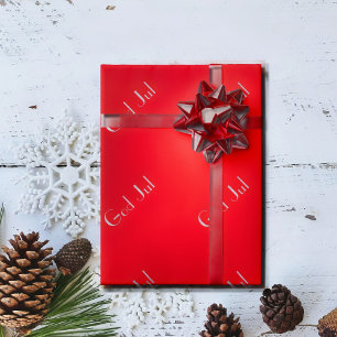 Vrolijk kerstfeest in het Zweeds Cadeaupapier