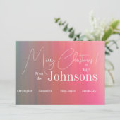 Vrolijk kerstfeest in juli feestdagenkaart (Staand voorkant)