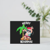 Vrolijk kerstfeest in juli grappige kerstmis poo feestdagenkaart (Staand voorkant)