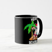 Vrolijk kerstfeest in juli grappige kerstmis poo mok (Voorkant rechts)