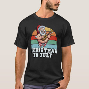 Vrolijk kerstfeest in juli Hawaïaanse Sinterklaas T-shirt
