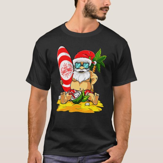 Vrolijk kerstfeest in juli Hawaiian-kerst T-shirt (Voorkant)