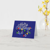 Vrolijk kerstfeest in juli kaart (Gele Bloem)