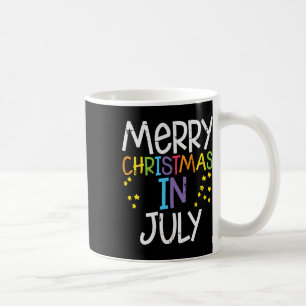 Vrolijk kerstfeest in juli Stars Mannen zomer Wome Koffiemok