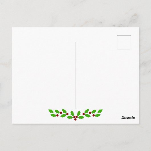 Vrolijk kerstfeest in Londen, Engeland Briefkaart (Achterkant)