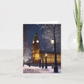 Vrolijk kerstfeest in Londen Feestdagen Kaart (Voorkant)