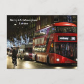 Vrolijk kerstfeest in Londen Feestdagenkaart (Voorkant)