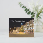 Vrolijk kerstfeest in Londen Feestdagenkaart (Staand voorkant)