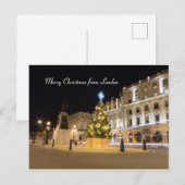 Vrolijk kerstfeest in Londen Feestdagenkaart (Voorkant / Achterkant)