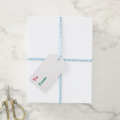 Vrolijk kerstfeest in morse code cadeau Labels ver Cadeaulabel (Met Touw)