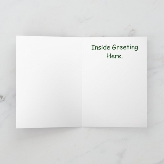 Vrolijk kerstfeest in Morse Code Kaart met Elf (Binnen)