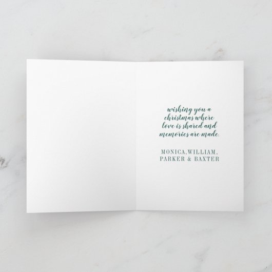 Vrolijk kerstfeest in New Hampshire Kaart (Binnen)