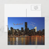 Vrolijk kerstfeest in New York City Feestdagenkaart (Voorkant / Achterkant)