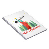 Vrolijk kerstfeest in New York Sinterklusbeeld in  Notitieboek (Rechterzijde)