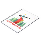 Vrolijk kerstfeest in New York Sinterklusbeeld in  Notitieboek (Linkerzijde)