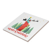 Vrolijk kerstfeest in New York Sinterklusbeeld in Tegeltje (Zijkant)