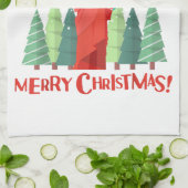 Vrolijk kerstfeest in New York Sinterklusbeeld in  Theedoek (Gevouwen)