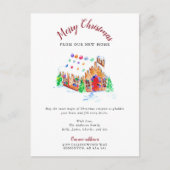 Vrolijk kerstfeest in onze nieuwe thuisfeestdag feestdagenkaart (Voorkant)