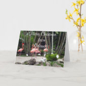 Vrolijk kerstfeest in Orlando Kaart (Gele Bloem)