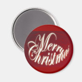 Vrolijk kerstfeest in Red Magnet (Voorkant / Achterkant)