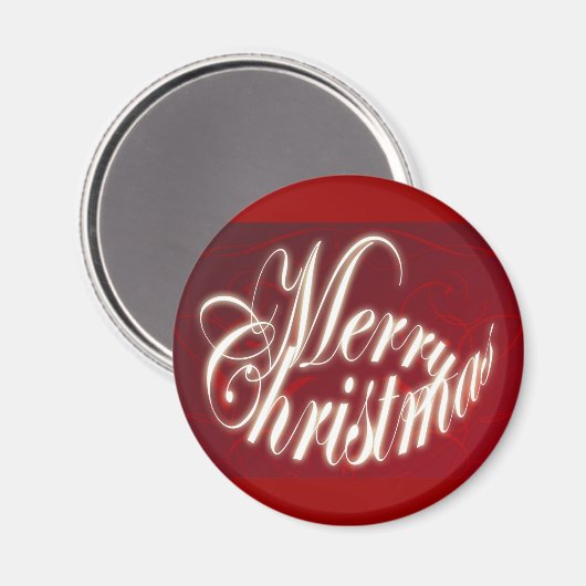 Vrolijk kerstfeest in Red Magnet (Voorkant / Achterkant)