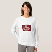 Vrolijk kerstfeest in Red T-Shirt (Voorkant volledig)