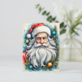 Vrolijk kerstfeest in Santa Claus Briefkaart (Staand voorkant)