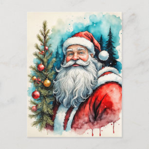 Vrolijk kerstfeest in Santa Claus Briefkaart