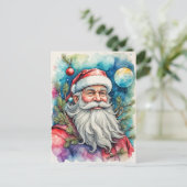 Vrolijk kerstfeest in Santa Claus Briefkaart (Staand voorkant)