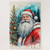 Vrolijk kerstfeest in Santa Claus Legpuzzel (Verticaal)