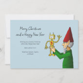 Vrolijk kerstfeest in Santa's Speelgoed Workshop Feestdagenkaart (Voorkant)