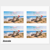 Vrolijk kerstfeest in Tampa, Florida, Rechthoekige Sticker (Vel)