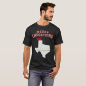 Vrolijk kerstfeest in Texas met Santa Hat Pajama G T-shirt (Voorkant volledig)