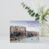 Vrolijk kerstfeest in Venetië, Italië Feestdagenkaart (Staand voorkant)