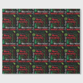 Vrolijk kerstfeest in verschillende talen Gift Wra Cadeaupapier (Vlak)