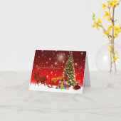 Vrolijk kerstfeest in verschillende talen kaart (Gele Bloem)