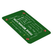 Vrolijk kerstfeest in verschillende talen! magneet (Rechterzijde)
