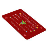 Vrolijk kerstfeest in verschillende talen! magneet (Rechterzijde)