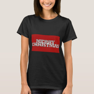 Vrolijk kerstfeest in verschillende talen (rood) t-shirt