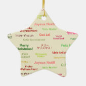 Vrolijk kerstfeest in verschillende wereldtalen keramisch ornament (Achterkant)