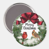 Vrolijk kerstfeest in Wreats  Magnet (Voorkant / Achterkant)