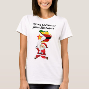 Vrolijk kerstfeest in Zimbabwe T-shirt