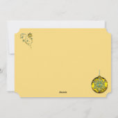 Vrolijk kerstfeest in zwart-wit en goud feestdagenkaart (Achterkant)