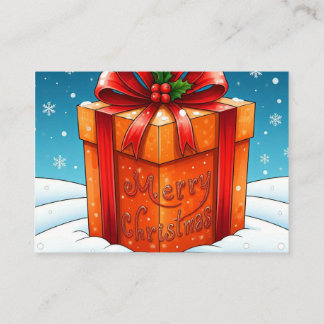 Vrolijk kerstfeest informatiekaartje