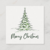 Vrolijk kerstfeest informatiekaartje (Voorkant)