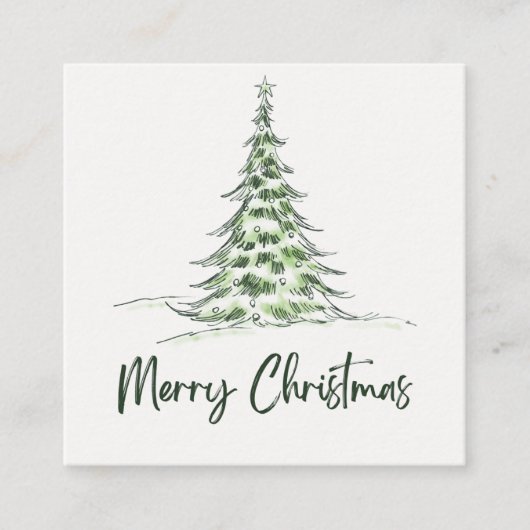 Vrolijk kerstfeest informatiekaartje (Voorkant)