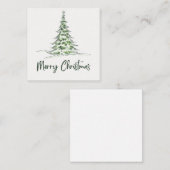 Vrolijk kerstfeest informatiekaartje (Voorkant / Achterkant)