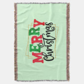 Vrolijk kerstfeest ingelijst-80716 deken (Voorkant Verticaal)
