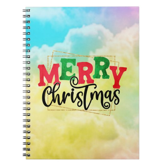 Vrolijk kerstfeest ingelijst-80716 notitieboek (Voorkant)