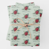 Vrolijk kerstfeest inpakpapier vel (In situ)